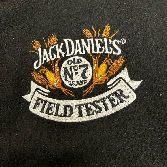 Vintage Jack Daniels Field Tester Varsity Jacket Steer Brand Wool/Leather Sz M - Picture 10 of 15